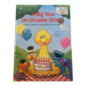 A Big Year On Sesame Street Hardcover Book